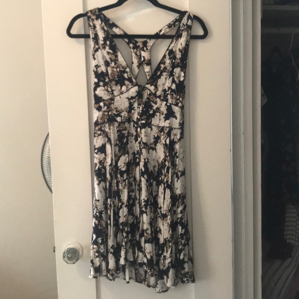 Button down floral dress